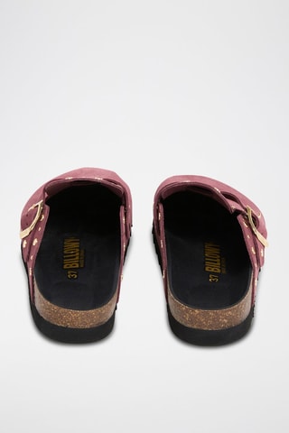 Sabots en cuir - Violet