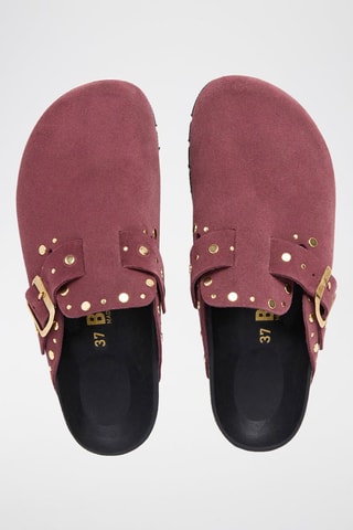 Sabots en cuir - Violet