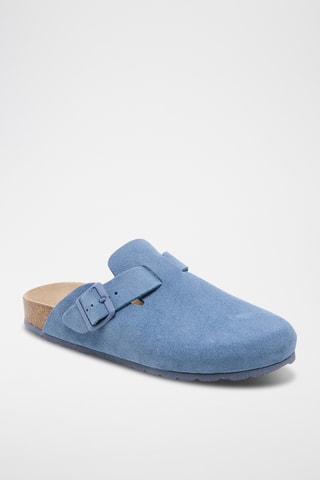 Sabots en nubuck Zueco - Bleu