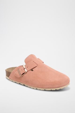 Sabots en nubuck Zueco - Saumon
