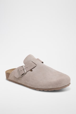 Sabots en nubuck Zueco - Gris