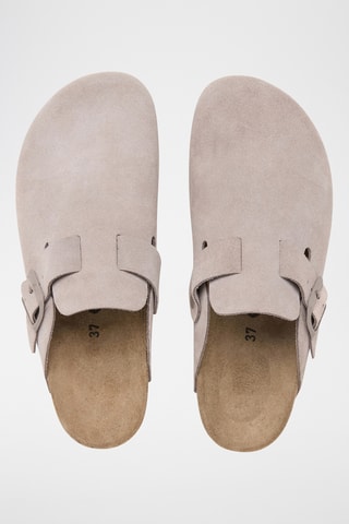 Sabots en nubuck Zueco - Gris