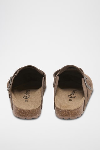 Sabots en nubuck Zueco - Marron