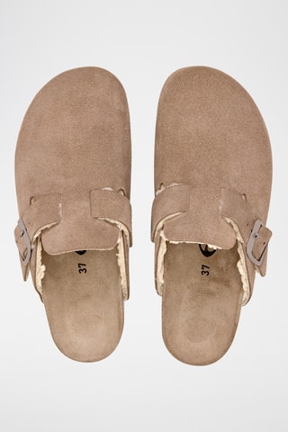 Sabots en nubuck - Marron