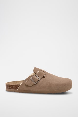 Sabots en nubuck - Marron