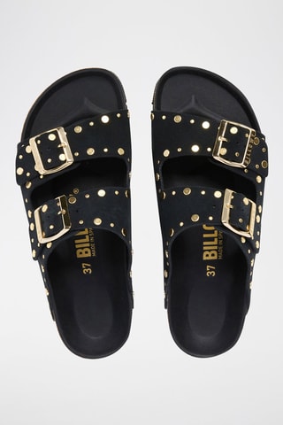 Mules en cuir - Noir