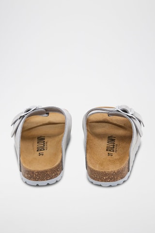 Mules en nubuck - Gris