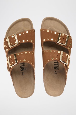 Mules en cuir - Marron