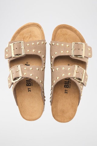 Sandales plateformes en nubuck - Marron