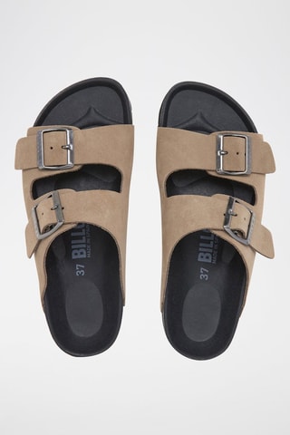 Mules en nubuck - Marron