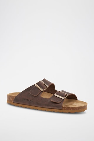 Mules en cuir - Marron