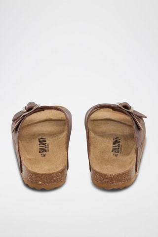 Mules en cuir - Marron