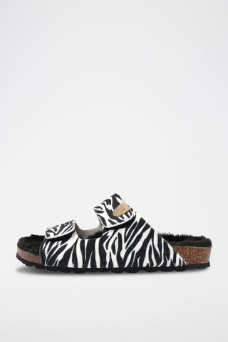 Mules - Blanc et noir