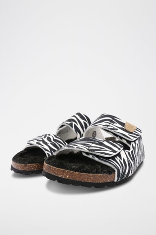 Mules - Blanc et noir