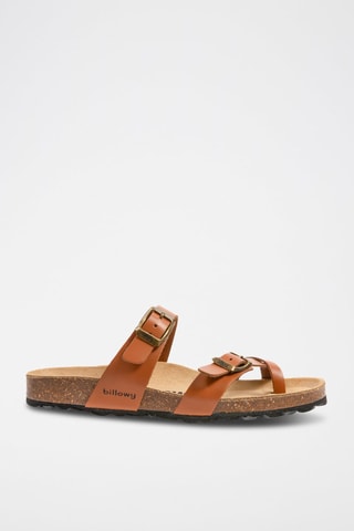 Sandales en cuir Rosso - Camel