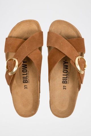 Mules en cuir Rosso - Camel