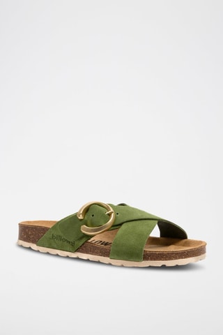 Mules en cuir Rosso - Vert