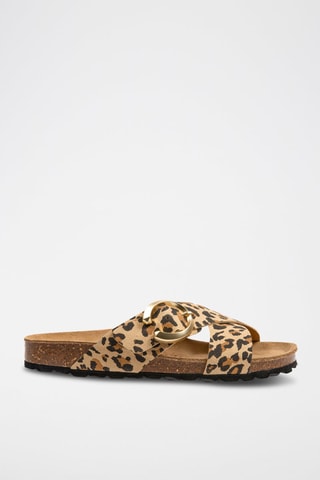 Mules Rosso - Beige et marron