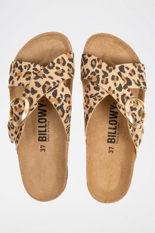 Mules Rosso - Beige et marron