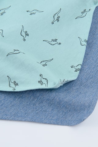 2 bandanas - Bleu foncé et vert