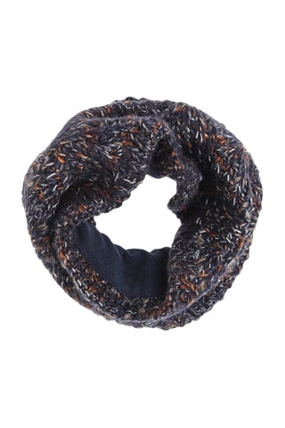 Snood Bleu marine et orange