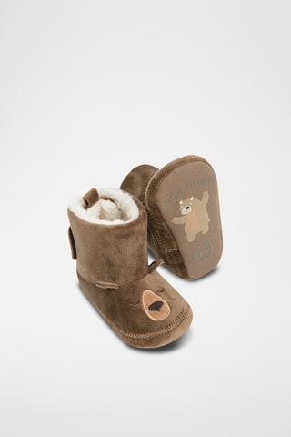 Chaussons fourrés - Marron