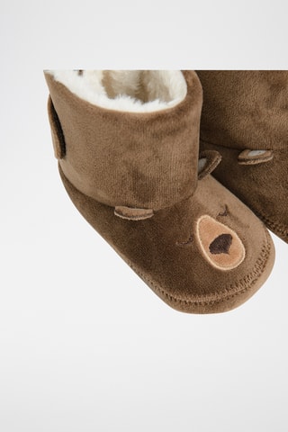 Chaussons fourrés - Marron