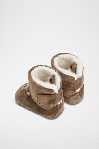 Chaussons fourrés - Marron