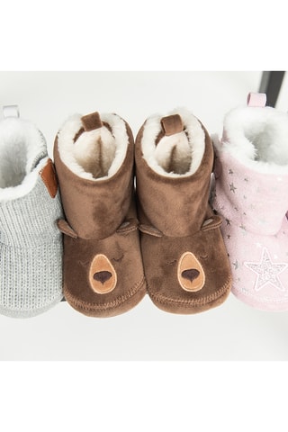 Chaussons fourrés - Marron