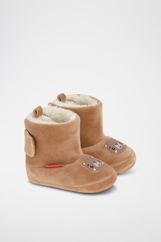 Chaussons fourrés - Marron