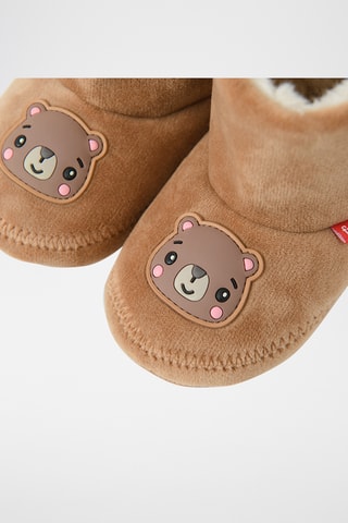 Chaussons fourrés - Marron