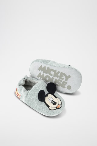 Chaussons Mickey Disney - Gris clair chiné