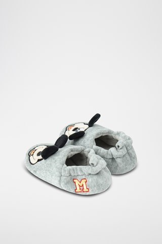 Chaussons Mickey Disney - Gris clair chiné