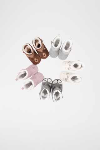 Chaussons fourrés - Rose