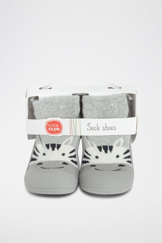 Chaussons-chaussettes - Gris