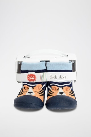 Chaussons-chaussettes - Bleu marine