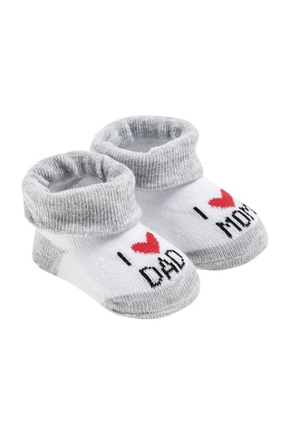 Chaussons 
Gris et rouge