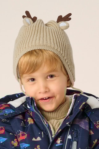 Bonnet à oreilles - Beige