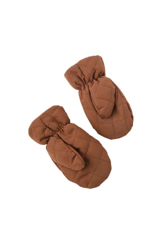 Bonnet aviateur à oreilles et moufles - Marron