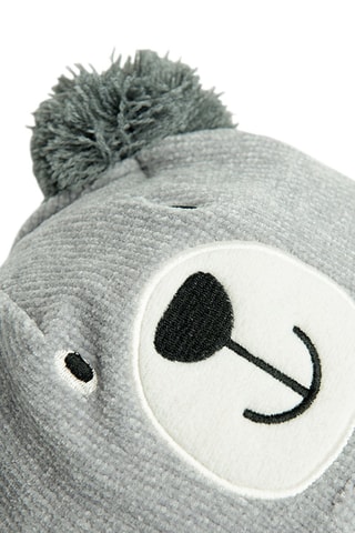 Bonnet aviateur à oreilles - Gris chiné