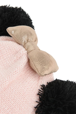 Bonnet à pompons Minnie Disney - Rose