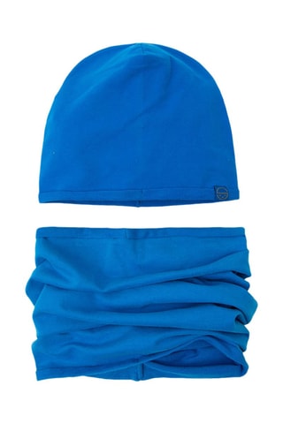 Bonnet et snood - Bleu cobalt