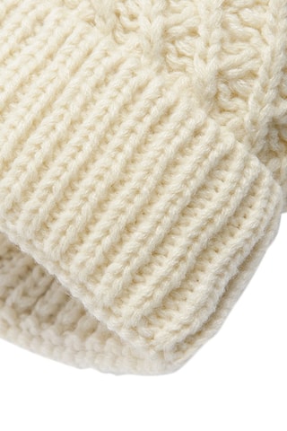 Bonnet à pompon - Jaune