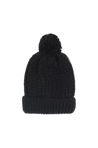 Bonnet à pompon - Noir