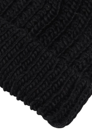 Bonnet à pompon - Noir