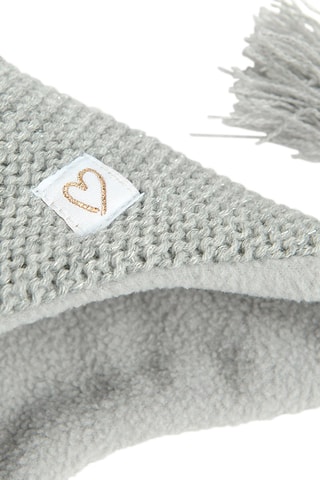 Bonnet aviateur à oreilles - Gris chiné