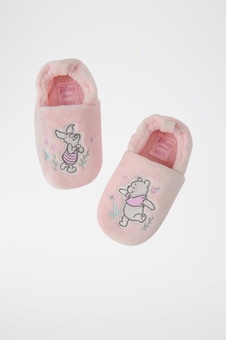 Pantoufles Winnie l'Ourson et Porcinet Winnie l'Ourson Disney - Rose poudré