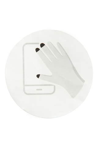 2 paires de gants - Noir et gris chiné