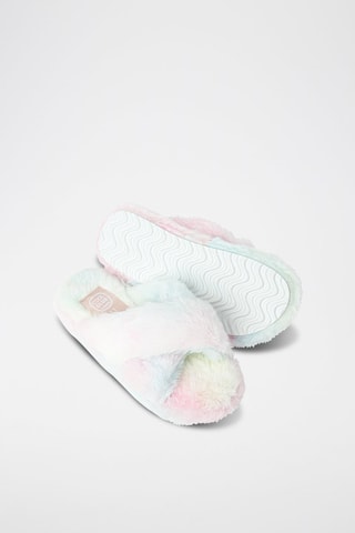 Mules tie and dye - Rose poudré et ciel