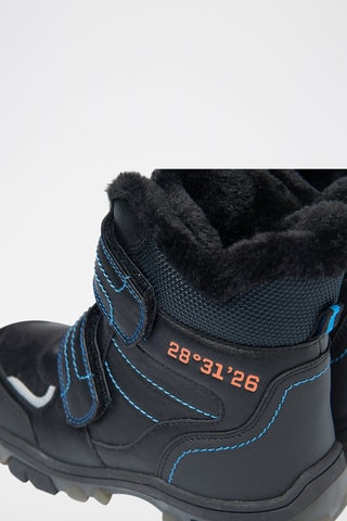 Boots fourrés Noir et bleu